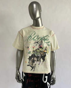 Logo personnalisé de haute qualité T-shirts vierges organiques unis T-shirts en coton surdimensionnés à épaules tombantes - Product Image 1