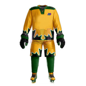 Tenues de hockey sur glace de qualité supérieure, tissu 100% polyester, respirant et anti-humidité, protection maximale, confort et performance - Product Image 3
