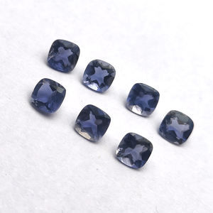 Haute qualité 5x5mm naturel Iolite coussin Triangle coupe 0.47CTS haut fabricant exportateur en vrac bleu Iolite haut-IROC ventes - Product Image 4