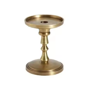 เชิงเทียนโลหะแบบทำมือพิมพ์ลายหรูหราทำจากผงทองเคลือบบนโต๊ะแบบสำเร็จเสาเทียนโลหะสำหรับตกแต่งบ้าน - Product Image 2