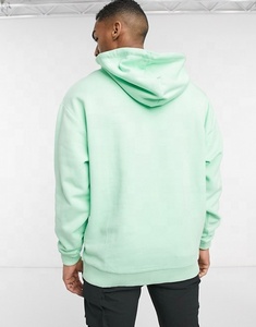 Sudadera con Capucha Personalizada 80% Algodón 20% Poliéster, Estilo Urbano, Holgada, Lisa, para Hombre - Product Image 3