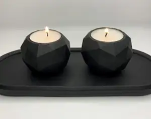 Black Marble Tealight Candle Church Uses Worship Christian German Home And Decor Home Uses Room Enlighten Candle