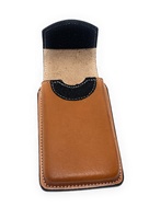 Étui portefeuille de téléphone en cuir véritable d'Argentine fait à la main avec sangle magnétique Stron étui personnalisé en relief floral