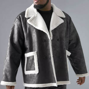 Veste en cuir de motard poids lourd pour hommes avec design de logo personnalisé tenue d'hiver tendance de rue à prix réduit - Product Image 3