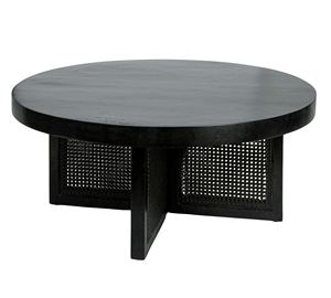 Mesa de centro de mimbre Suar de madera maciza de caoba de diseño moderno de alta calidad Color Natural para Hotel Villa Cojín 050809 - Product Image 1