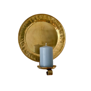 Bougeoir mural en métal plaqué or Ensemble de deux bougeoirs suspendus de formes différentes à bon prix - Product Image 6