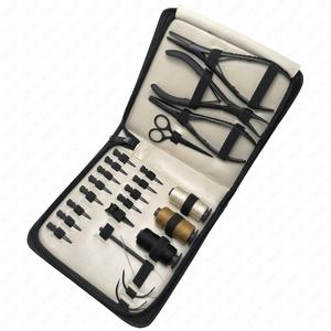 ชุดคีมต่อผมสีที่กําหนดเองชุดสเตนเลสคุณภาพสูงชุดเครื่องมือต่อผมสําหรับคลิปตัดผม - Product Image 3