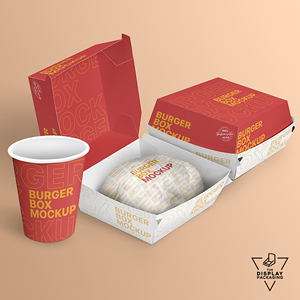 Boîtes d'emballage de hamburger haut de gamme personnalisées en gros pour restauration rapide gaufrage mat pour crème pour le visage sérum de soin de la peau - Product Image 4