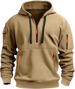 Basics coton mélangé de haute qualité à capuche pour hommes-Slim Fit coton Streetwear, fabricant de sweat-shirt zippé à la mode - Product Image 1