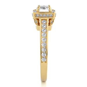 Pour Gia Igi certifié CVD HPHT VVS Lab Grown Diamond Bague de fiançailles en or massif 14K/18K pour femmes et hommes - Product Image 6