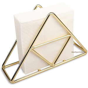 Porte-serviettes de table décoratif moderne de luxe doré brillant fini fil de fer taille personnalisée pour cuisine maison Caffe - Product Image 6