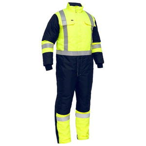 Hi Vis Contrast Overall Taped Two Tone Hi Vis Freezer Overall Hi Vis Mean's Two Ton Cotton Overall - Product Image 3
