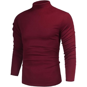 Pull en polyester à manches longues pour hommes, anti-rétrécissement et séchage rapide, respirant, col rond, logo sur le devant, option pull d'hiver - Product Image 3