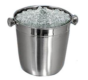 Cubo de hielo decorativo para Bar de acero inoxidable pulido de alta calidad, soporte para botella de cerveza, fiestas, venta al por mayor, cubos para enfriadores de vino - Product Image 1