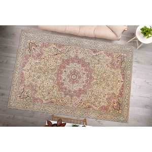 พรมลายดอกไม้สไตล์ตุรกี: พรมดีไซน์วินเทจกันลื่น พร้อมพรมขนนุ่ม - Product Image 2