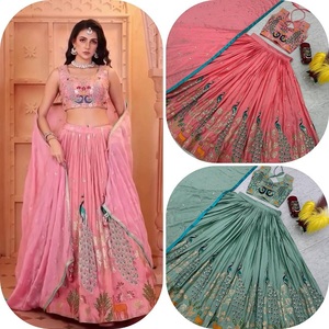 Exquisita ropa tradicional india y pakistaní Boda de lujo Lehenga Choli para novias Damas DE HONOR Celebraciones festivas - Product Image 1