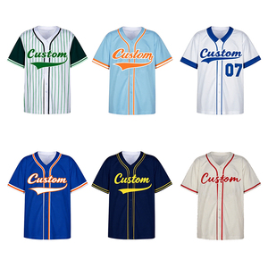 Nouveau style uniforme de baseball personnalisé, qualité supérieure, couleur unie, 100% polyester, séchage rapide, respirant, pour équipe sportive et fitness - Product Image 6