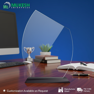 Trofeo de Acrílico Duradero con Curva Prismática, Grabado, Acabado Cristalino Moderno, para Reconocimiento Corporativo, Deportivo y Académico, Venta al Por Mayor - Product Image 5