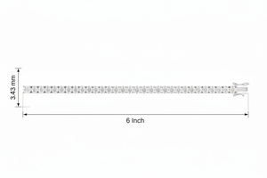 Bracelet tennis en or 14 carats et diamants naturels pour femme - Product Image 2