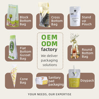 Sac en papier kraft transparent avec fenêtre, résistant aux perforations et adapté aux aliments, idéal pour la présentation de confiseries élégantes et d'articles de spécialité