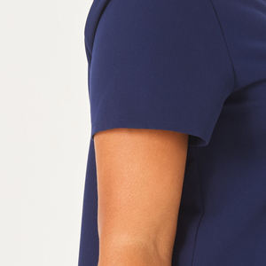 Haute qualité luxe bleu marine couleur hôpital gommages uniformes ensembles à manches courtes soins infirmiers pour les femmes vente chaude soins infirmiers gommage - Product Image 2