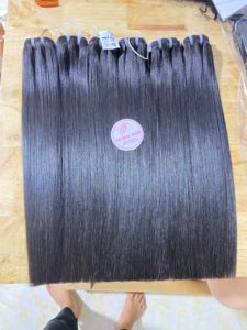 Chaud paquet de cheveux vierges bruts, cheveux vietnamiens crus, cheveux en vrac raides, vente en gros de paquets de cheveux vierges adaptés à la cuticule brute, fournisseurs - Product Image 5