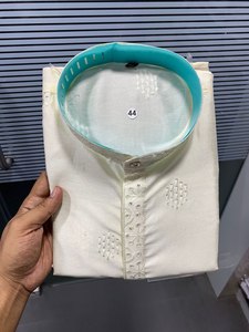 Bordado de seda de lujo Kurta por el exportador al por mayor Fabzone - Product Image 2