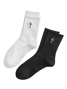 Chaussettes courtes et design en coton de couleur unie à bas prix pour hommes design et logo personnalisés vente en gros - Product Image 2