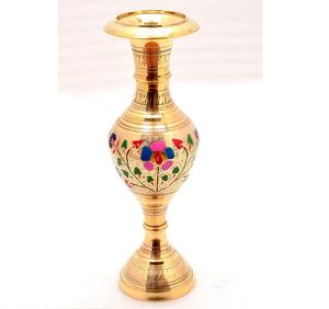 แจกันดอกไม้ทองเหลืองดีไซน์พิเศษคุณภาพสูงสำหรับตกแต่งบ้าน แจกันดอกไม้โลหะขายดีที่สุด ของตกแต่งบ้าน - Product Image 1