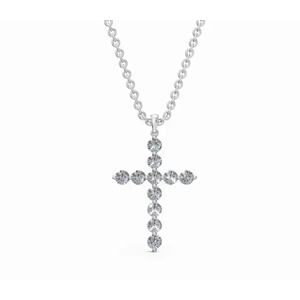 Colgante de Diamante Cultivado en Laboratorio con Brillo Radiante, Corte Redondo, 0.462 Ct, Oro de 9 KT, 14 KT, 18 KT, Joyería Fina, Venta al por Mayor, OEM, Exportación - Product Image 1