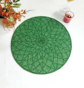 โรงงานขายส่ง ผ้ารองจานและผ้าปูโต๊ะอาหารหรูหราแบบสั่งทำ เป็นมิตรกับสิ่งแวดล้อม ประดับด้วยลูกปัด งานปักมือ สำหรับใช้ในบ้าน 001 - Product Image 3