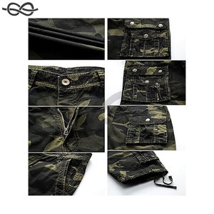 Short cargo de camouflage pour hommes, coupe décontractée, multi-poches, short cargo de camouflage pour l'extérieur, short tactique pour randonnée, camping, tenue décontracté, gym - Product Image 5