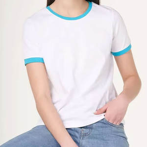 Nouveauté 2026 Nouveau design T-shirt femme personnalisé avec logo Vêtements femme grande taille T-shirts unis confortables avec logo personnalisé - Product Image 5