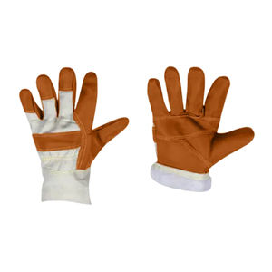 Guantes de trabajo de cuero de vaca de seguridad laboral de protección de mano de construcción de impacto de jardín para hombres a la venta - Product Image 2