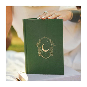 LABON Moon Journal Reflections 2025 планировщик определения целей, зеленый, элегантный блокнот в твердом переплете с лунным календарем - Product Image 1