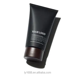 Private Label Men Skincare Foaming Face Wash Scrub esfoliante detergente viso per una pulizia profonda idratante