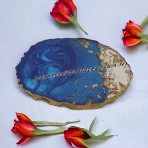 Sous-verres en résine personnalisés de qualité supérieure de forme ovale pour table à manger à un prix abordable du fournisseur - Product Image 2