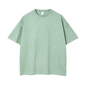 2025 camisetas de verano personalizables para hombres 180 GSM algodón secado rápido ajuste de gran tamaño de alta calidad al por mayor Fitness cuello redondo - Product Image 1