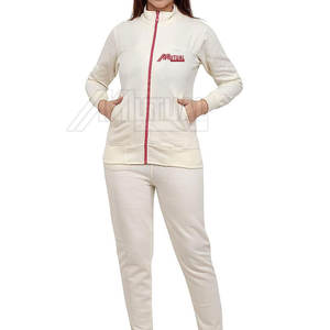 Conjuntos de jogging para mujer de talla grande superventas nueva llegada chándal de algodón 100% patrón sólido diseño superior ropa de calle - Product Image 1