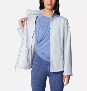 Prix usine gris Cirrus femmes Malta Springs Softshell veste de randonnée manches longues et coupe-vent femmes course vestes de plein air - Product Image 4