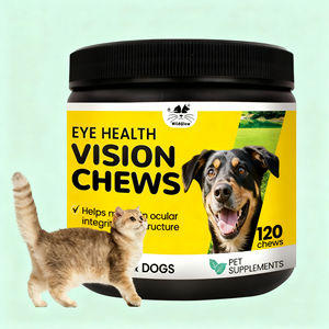Pet Clear Vision Soft Chews con lecitina, taurina, calcio y aceite de pescado para perros y gatos, salud ocular y eliminación de manchas de lágrimas - Product Image 1