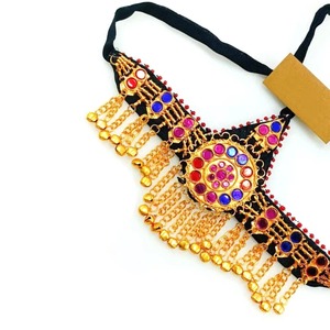 Collar de Moda Vintage con Diamantes de Latón Hecho a Mano, Estilo Étnico Tribal Afgano, para Mujer, Ropa Tradicional, Uso en Fiestas - Product Image 6