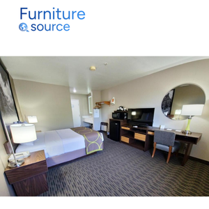 Muebles de dormitorio de hotel de primera calidad: muebles de dormitorio duraderos con acabado MDF + LPL para hoteles Super 8-Fábrica de muebles de Vietnam - Product Image 2