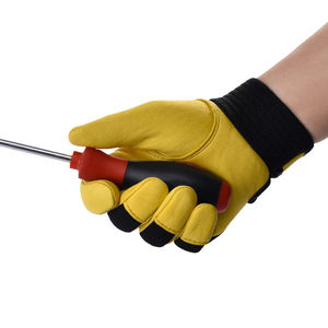 Gants de travail tactiques 2025, paume en cuir, imperméables, légers, de sécurité, pour la manipulation, protection durable des mains, unisexe - Product Image 4