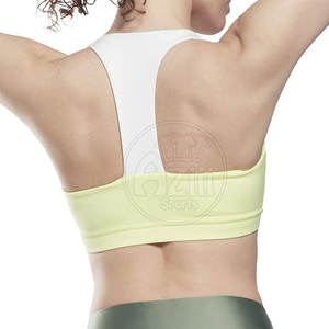 Meilleures ventes à bas prix Soutien-gorge de sport de yoga grande taille pour femmes à soutien élevé Respirant Logo avant à séchage rapide pour adultes - Product Image 2