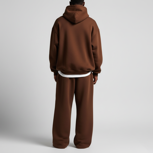 Ensemble survêtement à capuche pour homme, vêtements d'hiver, 2 pièces, survêtement à capuche de haute qualité, sur mesure, survêtement pour homme, pantalon de survêtement évasé - Product Image 3