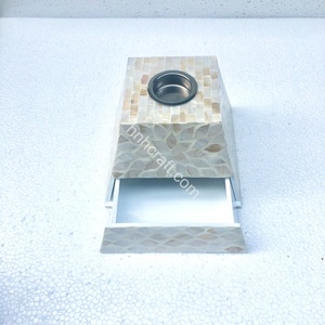 Quemador de incienso de perla madre Bakhoor, almacenamiento de cajón de madera de agar, varios colores, OEM, regalo musulmán de Vietnam, novedad - Product Image 1