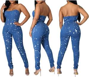 Ladies Summer Sleeveless High Waist Loose Denim <b>Shorts</b> Two Pieces Set Women Casual 2 Pieces Denim <b>Suits</b> For Sale in low price - Product Image 6