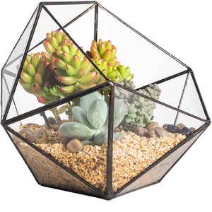High Quality Custom Shape Glass Metal Terrarium for Living Room Table Top Decoration or Wedding Venue Standard Size Vase - Product Image 5