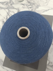 เส้นด้ายถักรีไซเคิลย้อมสีปลายเปิดประมาณ50ตัวเลือกหลากสี NE 6ถึง30ชนิดนับจำนวนแบบ poy & FDY - Product Image 2